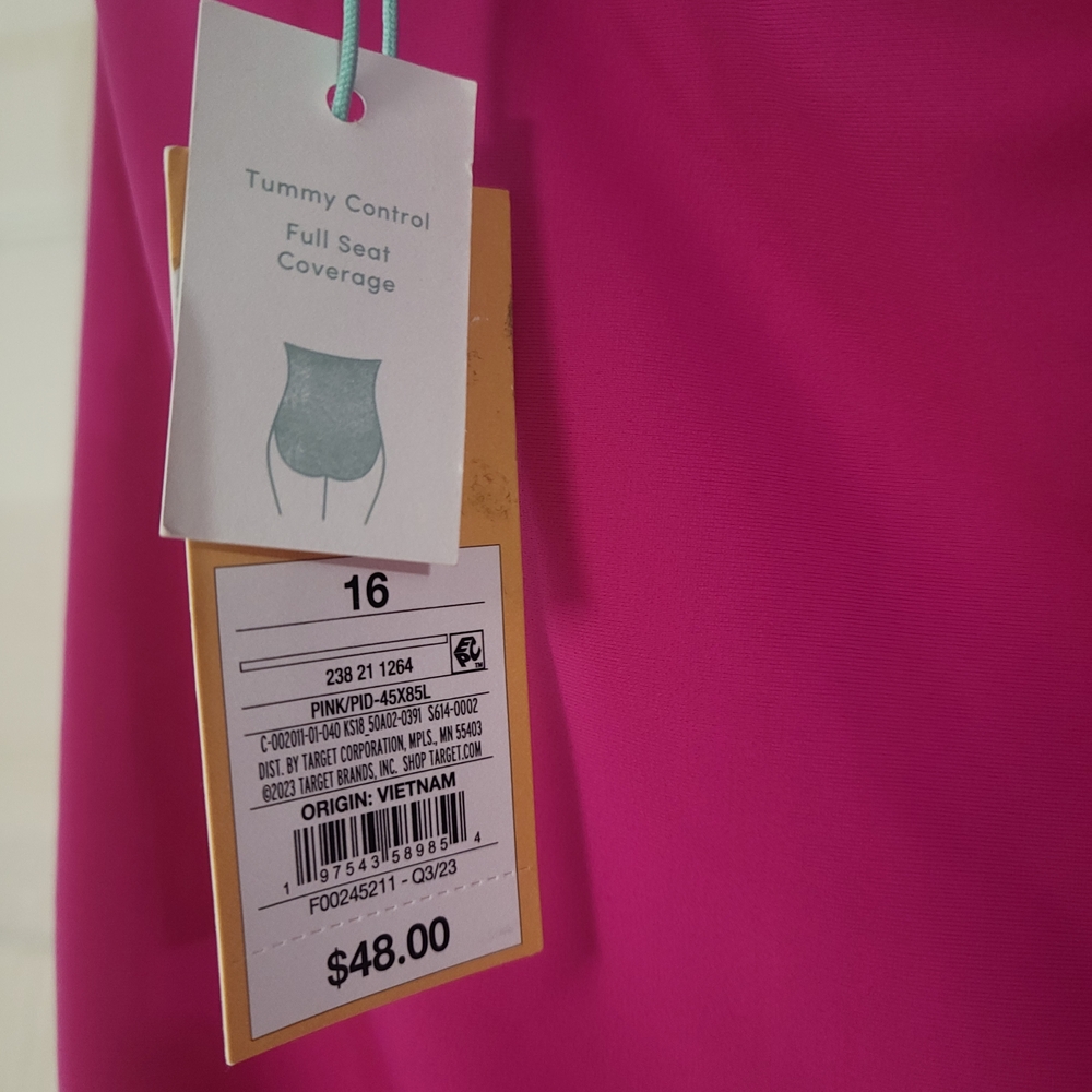 Kona Sol Pink One-Piece Swimsuit - Picture 5 of 7